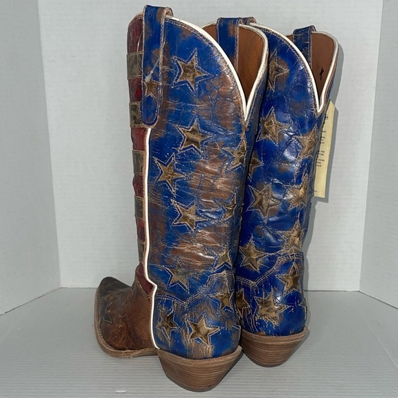 SOLD on eBay!! Dan Post Women's Stars & Stripes Western Boots Size: 8.5 - Picture 8 of 16